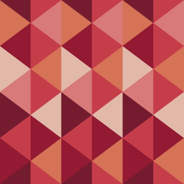 Red and pink triangles dining room vinyl rug - TenStickers