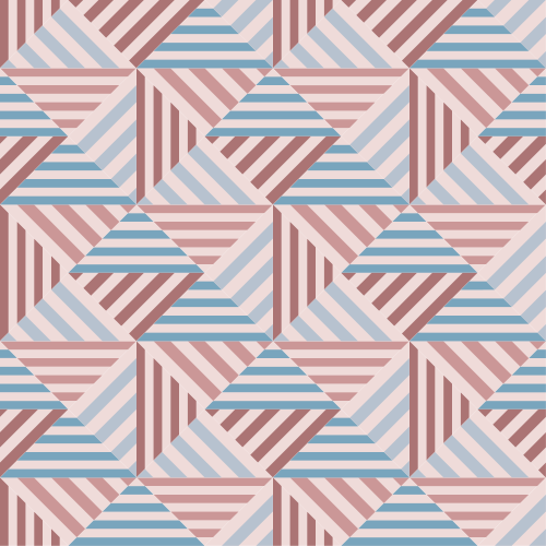 Dining room vinyl rug abstract geometry design - TenStickers