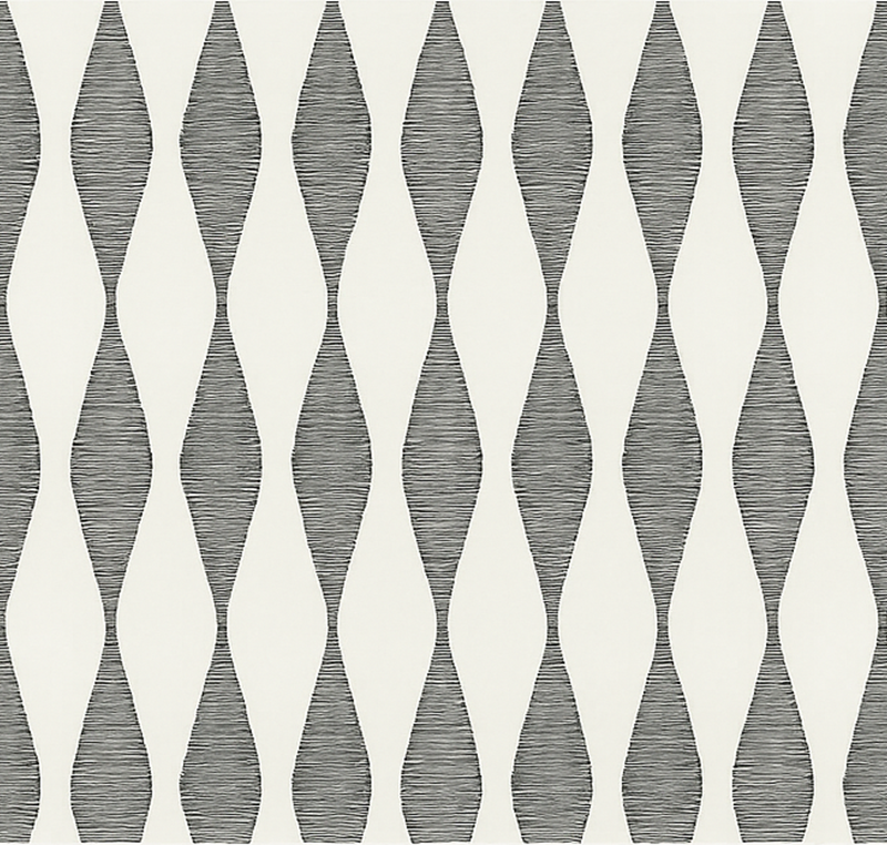 Kitchen vinyl rug in beige rabaul ikaat motif - TenStickers