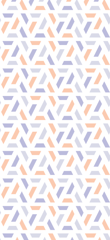 Kitchen vinyl rug with nordic geometric lines - TenStickers