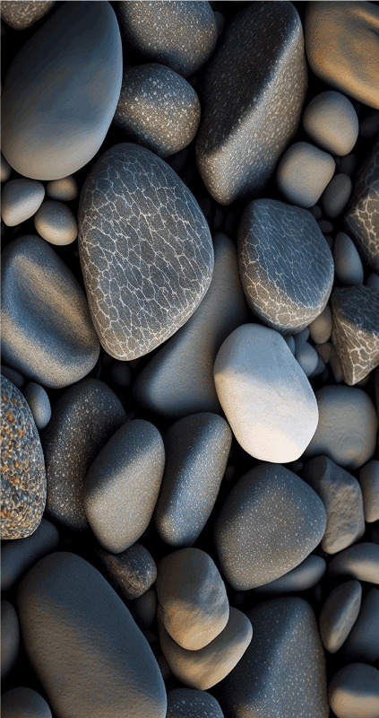 Ocean stones bathroom vinyl rug - TenStickers