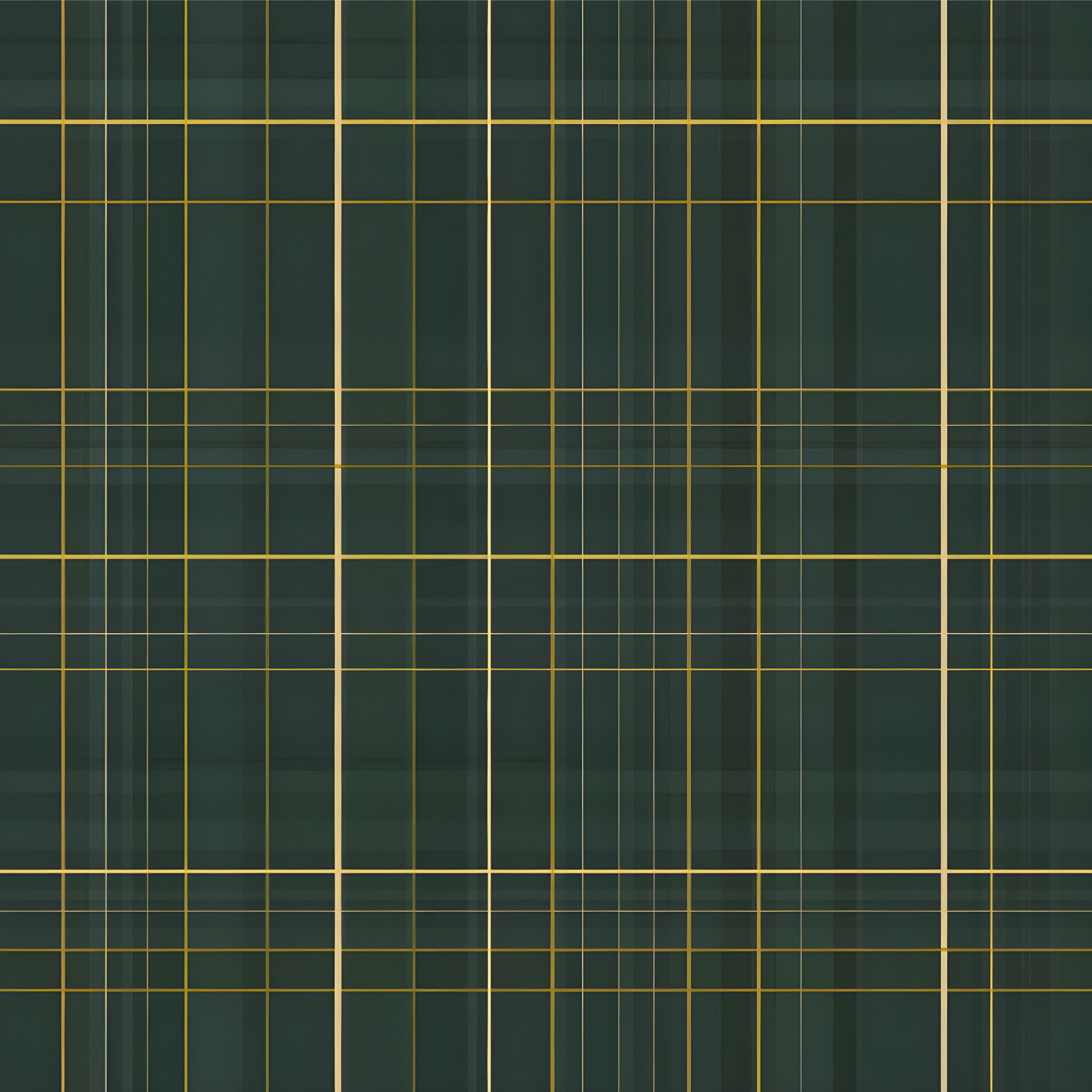 Geometric vinyl rug in dark green scottish pattern - TenStickers