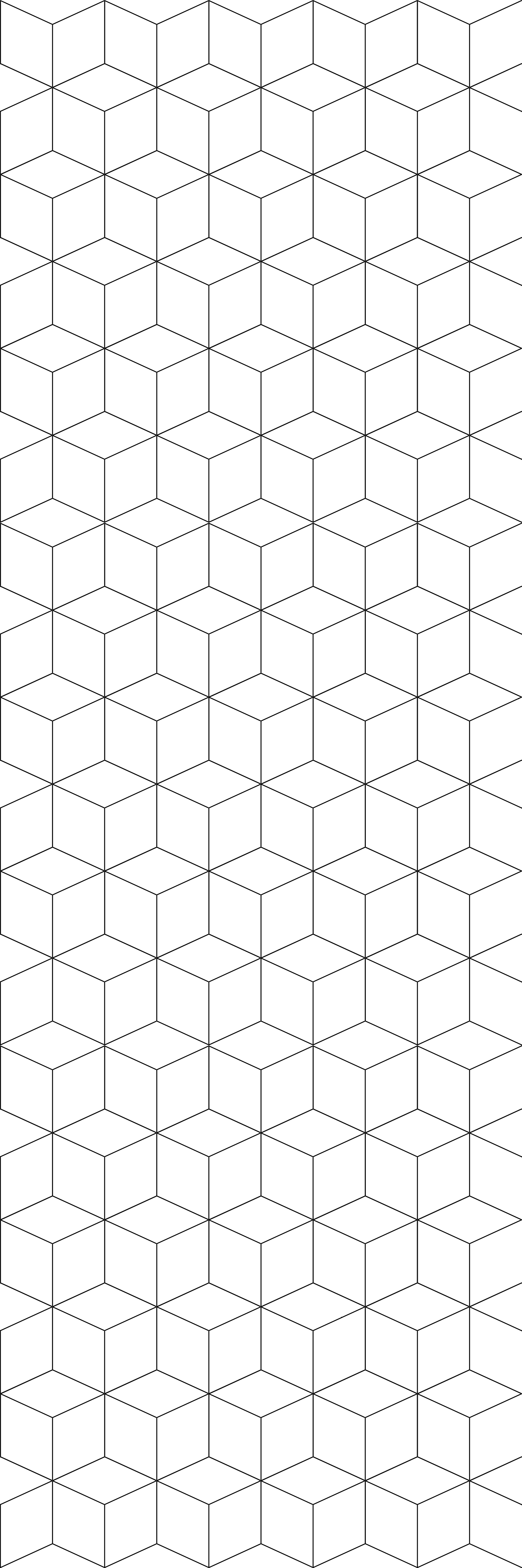 Geometric vinyl rug with cube pattern - TenStickers