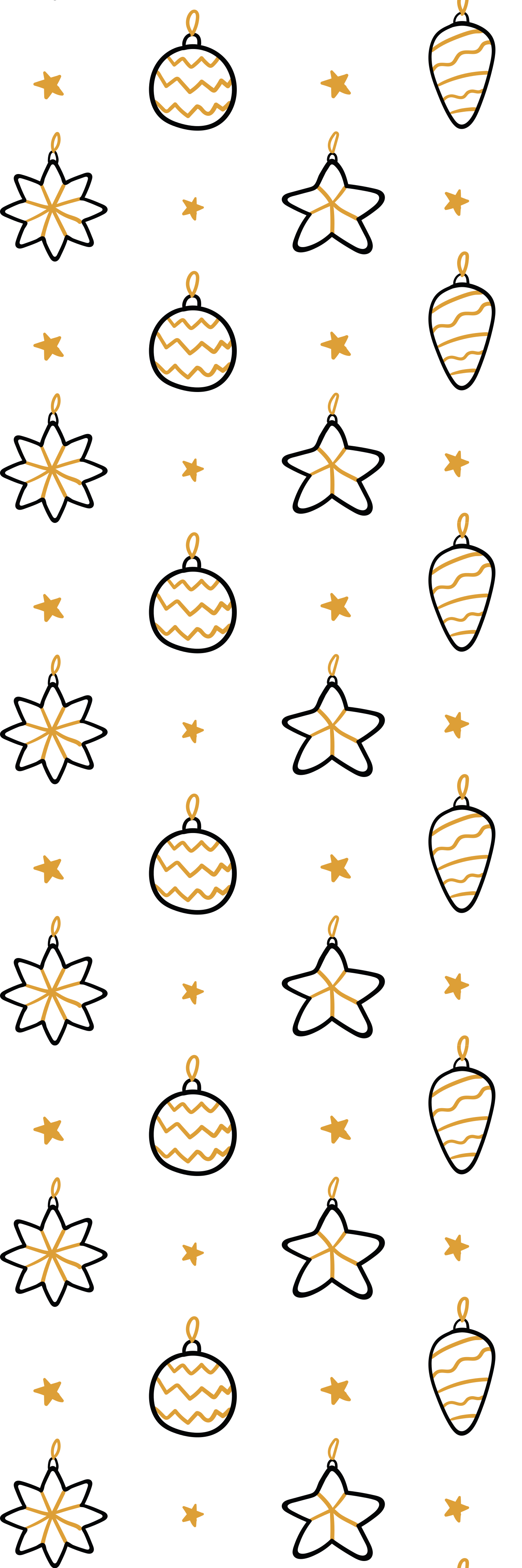 Christmas vinyl rug with white geometric stars pattern - TenStickers