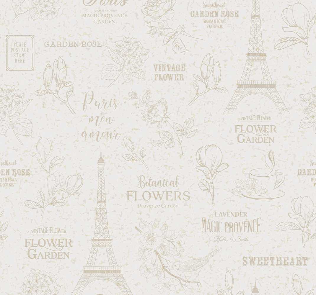 Bedroom vinyl rug in parisian style - TenStickers