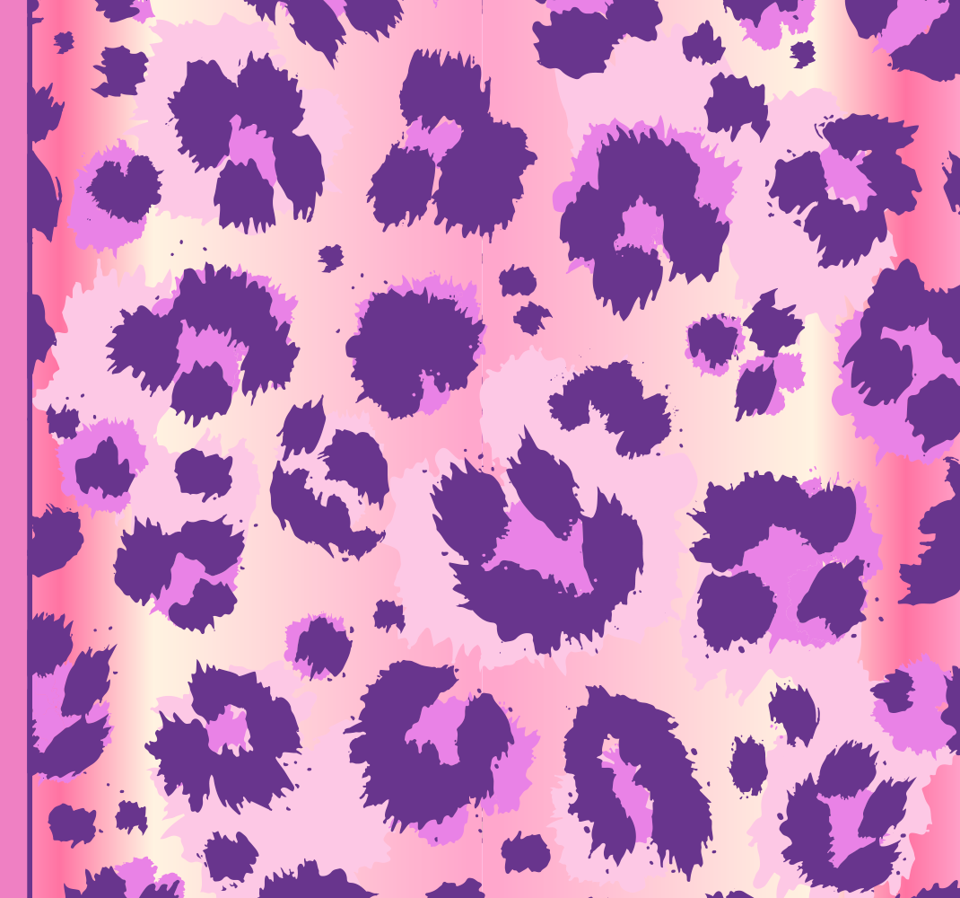Pink leopard fur bedroom vinyl rug - TenStickers