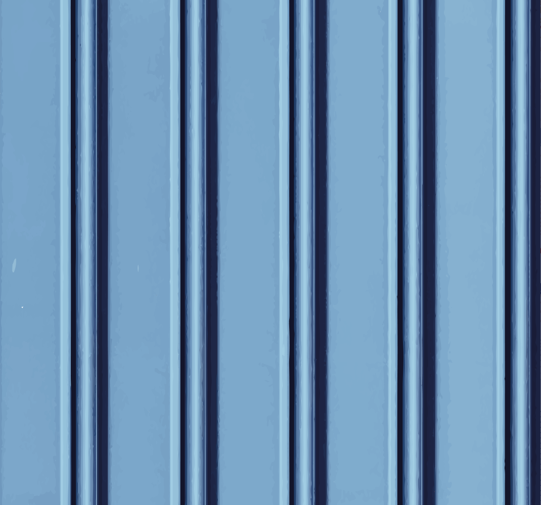 Bedroom vinyl rug with light blue vertical stripes - TenStickers