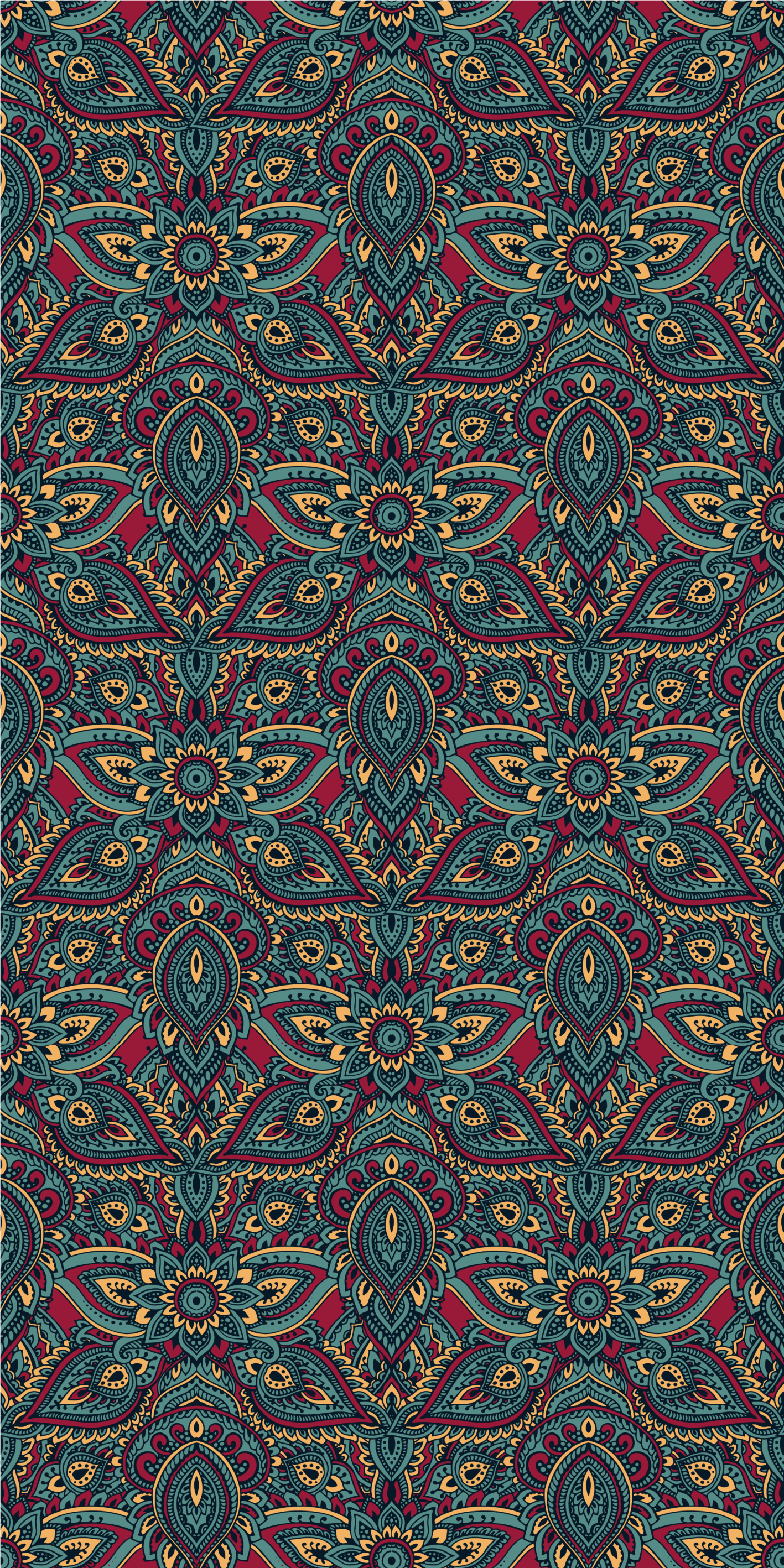 Bedroom vinyl rug with native american design - TenStickers