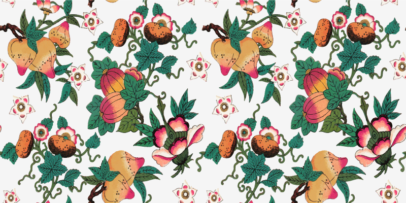 Multicolor floral summer print flower vinyl rug - TenStickers