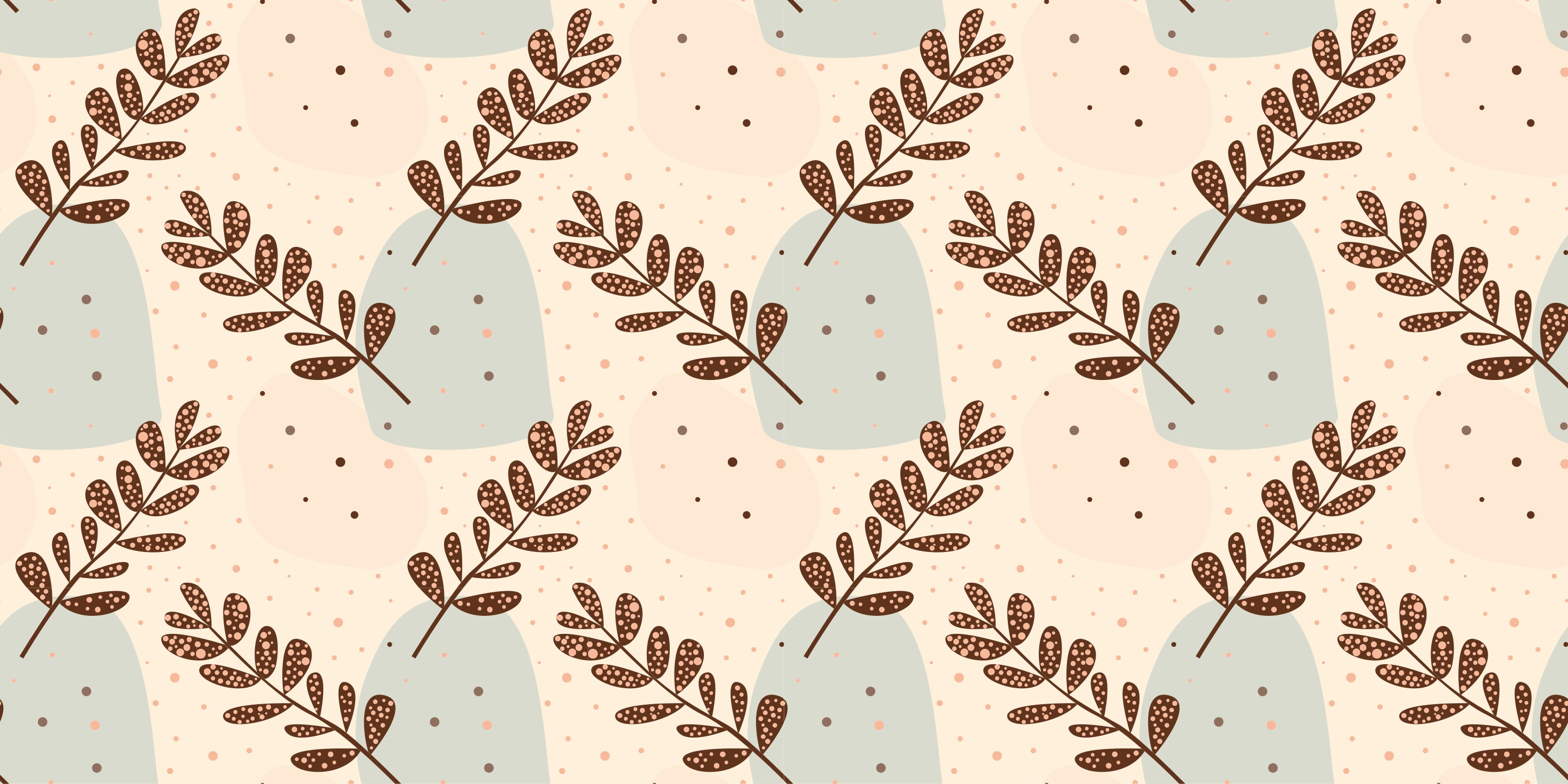 Flower vinyl rug in pastel aesthetic branches - TenStickers