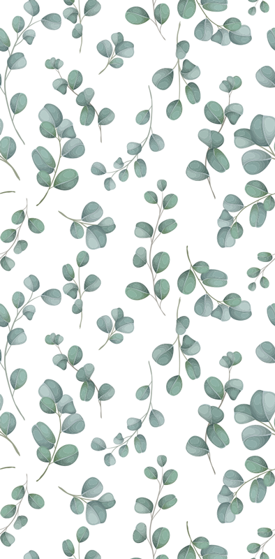 Bedroom vinyl rug elegant watercolor floral pattern - TenStickers