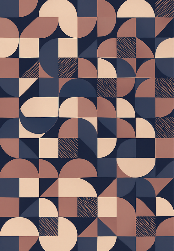 Bedroom vinyl rug abstract purple geometric design - TenStickers