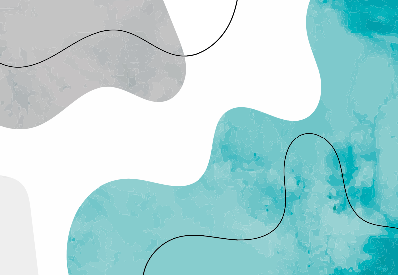 Geometric vinyl rug in watercolor shapes - TenStickers