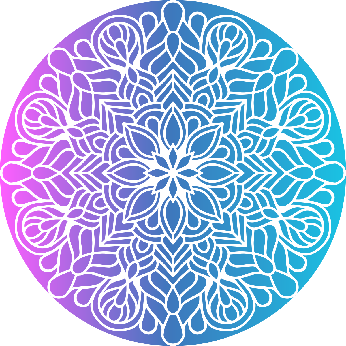 Geometric vinyl rug with lively round design - TenStickers