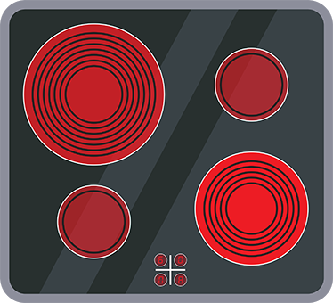 Kids vinyl rug for kitchen ceramic stove area - TenStickers