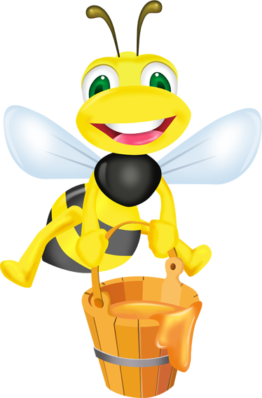 Kids vinyl rug honey bee cubed sticker - TenStickers