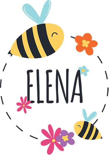 Kids vinyl rug personalized name spring sticker - TenStickers