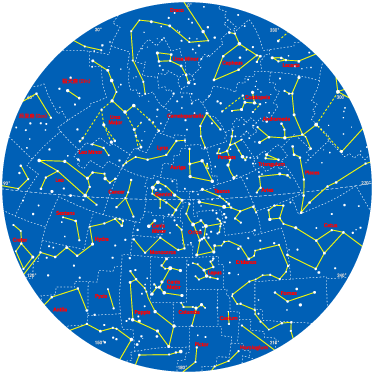 Kids vinyl rug constellations of the southern sky - TenStickers