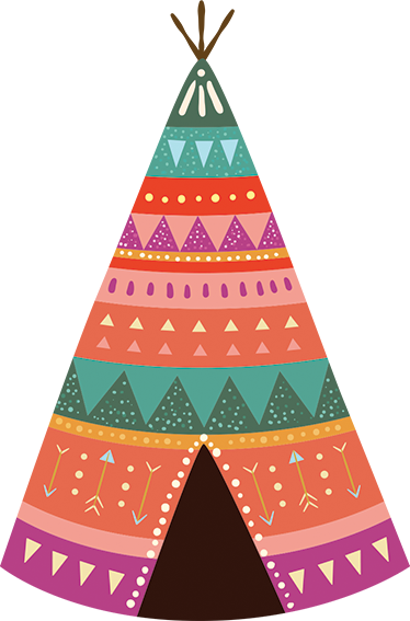 Kids vinyl rug indian shop headboard design - TenStickers