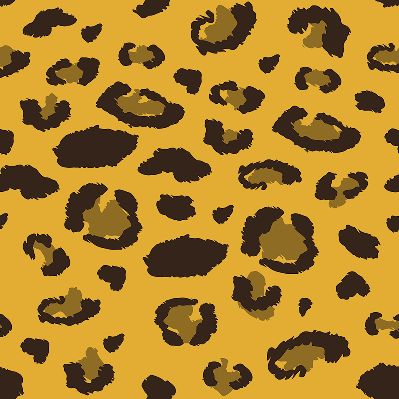 Bedroom vinyl rug leopard animal print design - TenStickers