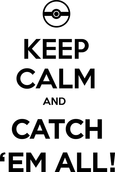 Gaming vinyl rug keep calm pokémon edition - TenStickers