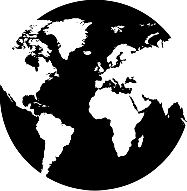 World map vinyl rug circle world map decor adhesive - TenStickers