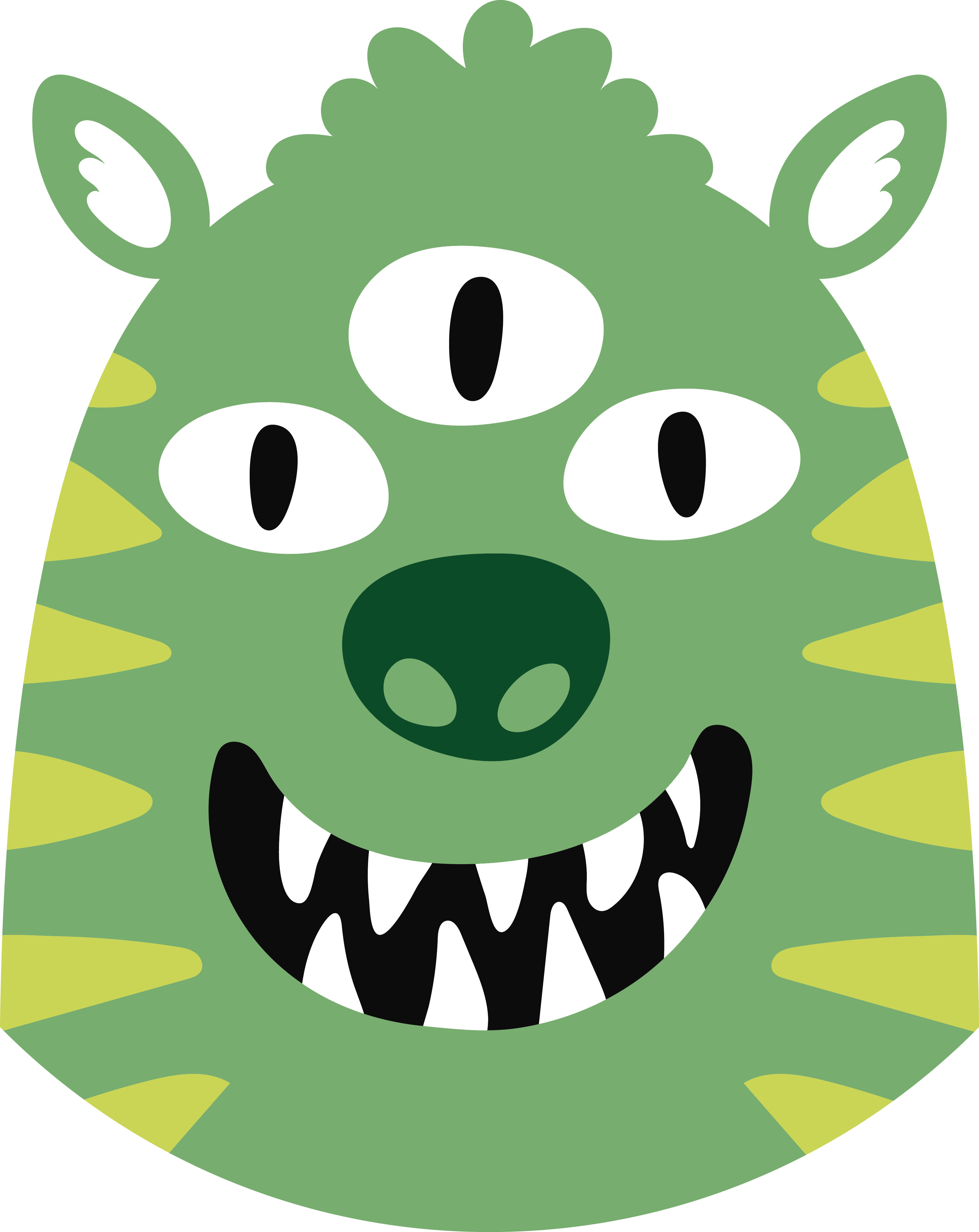 Kids vinyl rug happy monster vinyl rug - TenStickers