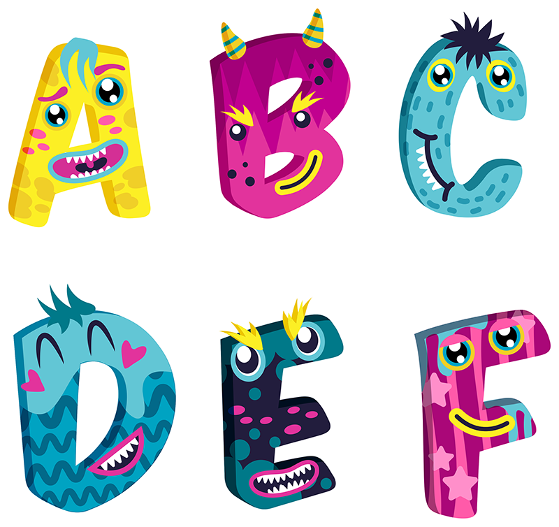 Kids vinyl rug alphabet letters design - TenStickers