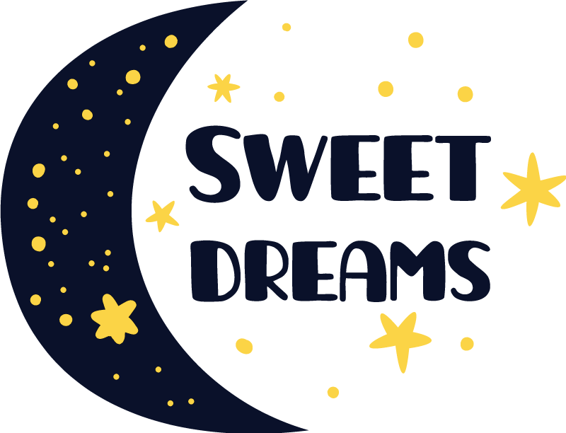 Kids vinyl rug for sweet dreams under the stars - TenStickers