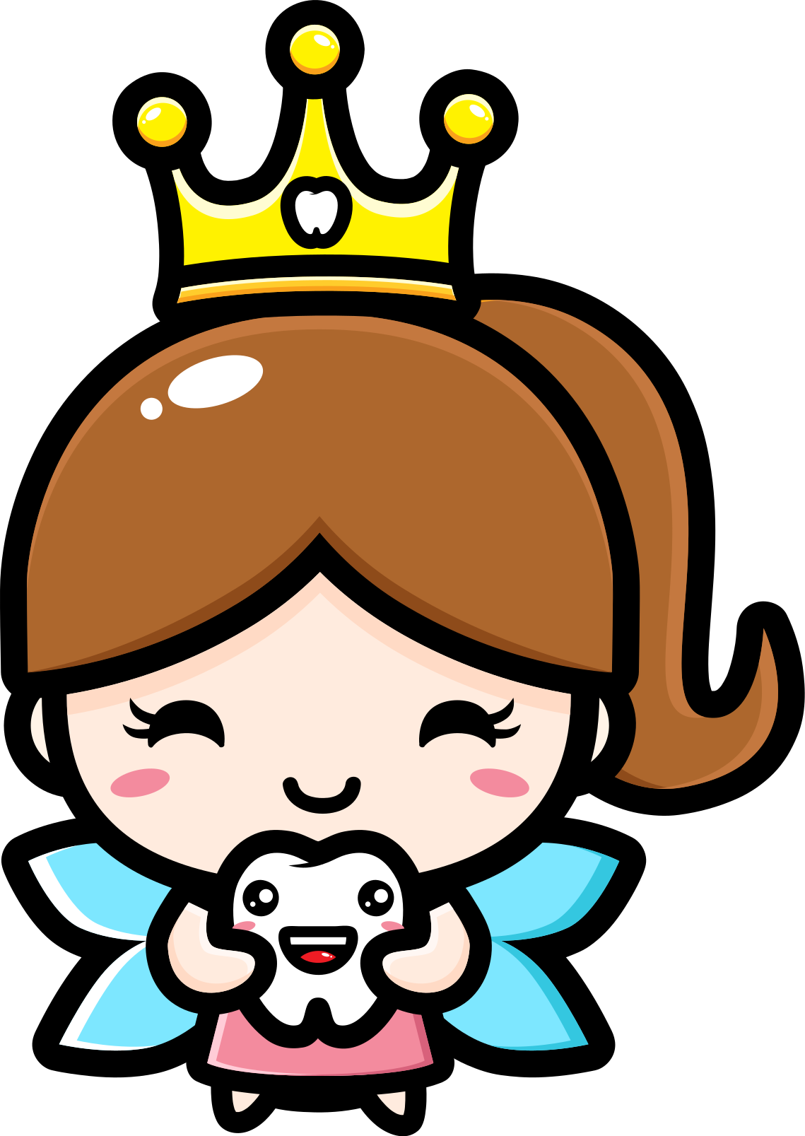 Kids vinyl rug cute design tooth fairy theme - TenStickers