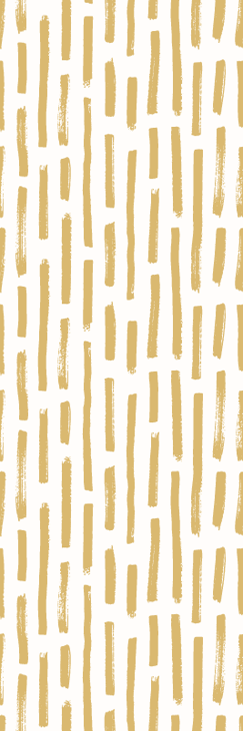 Bathroom vinyl rug with modern light brown brush strokes - TenStickers