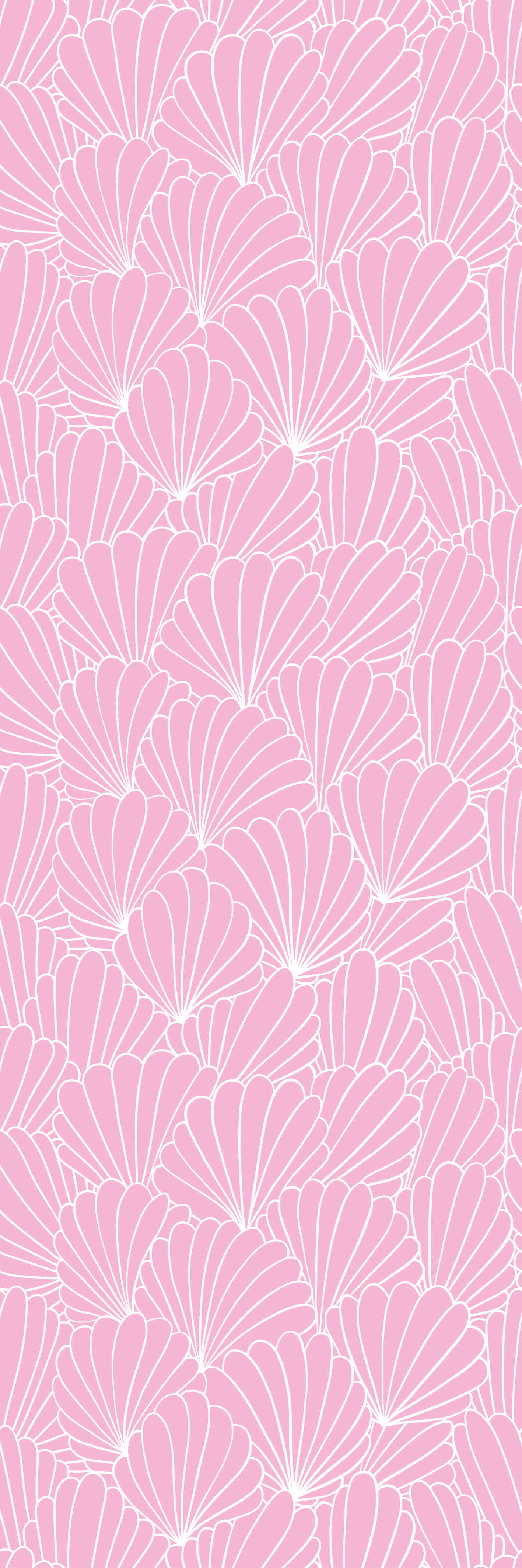 Kawaii style pink shells bathroom vinyl rug - TenStickers