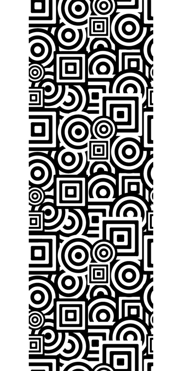Bathroom vinyl rug concentric shape decor vinyl - TenStickers