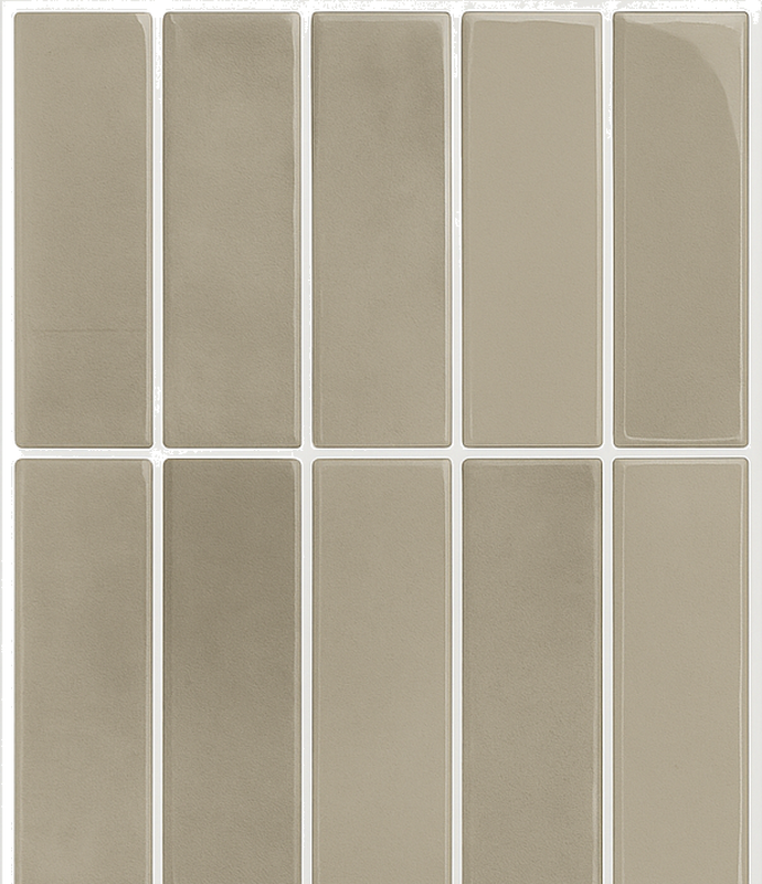 Bathroom vinyl rug in linear stone natural - TenStickers