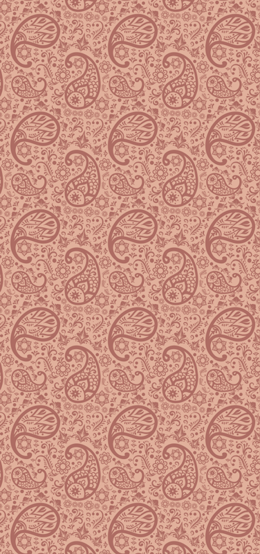 Kitchen vinyl rug paisley pattern mat - TenStickers