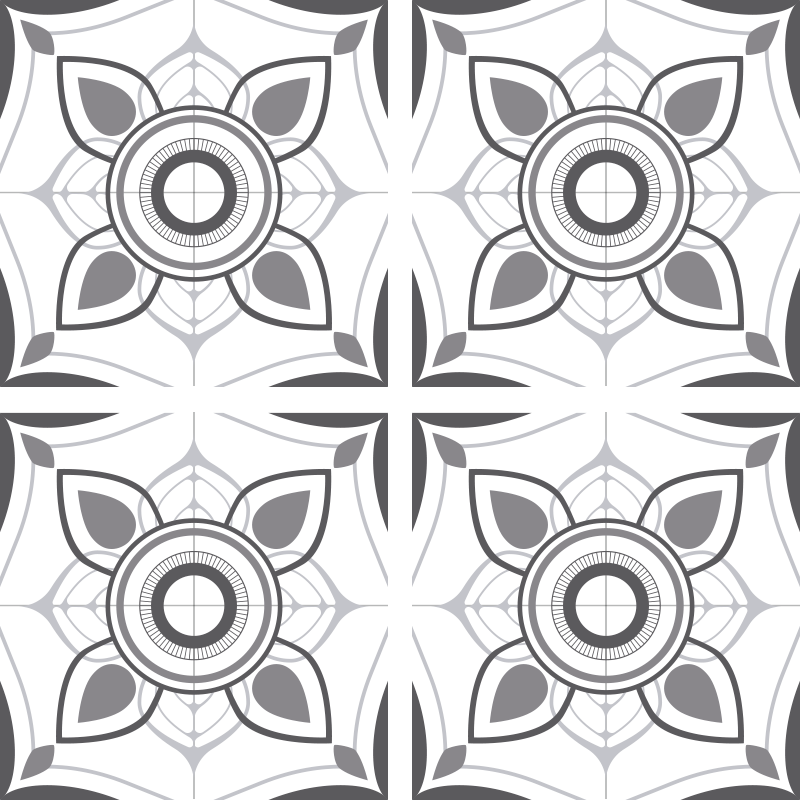 Kitchen vinyl rug portuguese tile sticker simple - TenStickers
