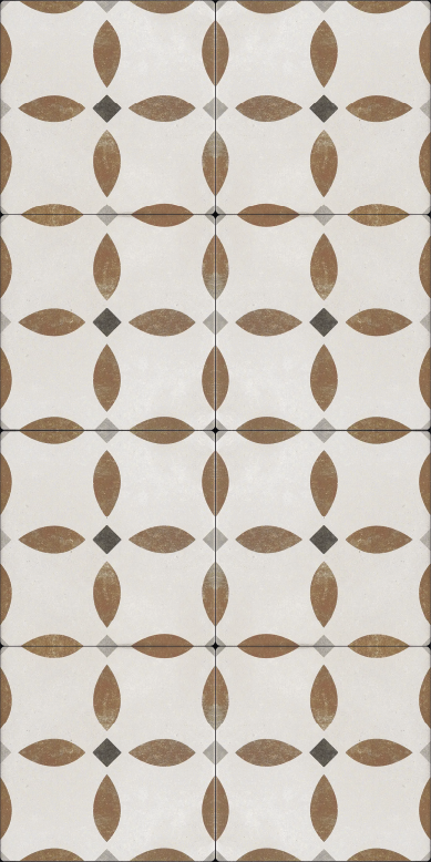 Kitchen vinyl rug with roman tile design - TenStickers