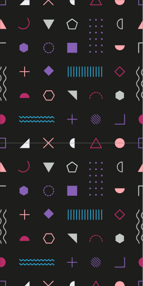 Bedroom vinyl rug with multicoloured retro patterns - TenStickers
