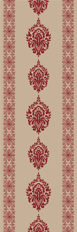 Bedroom vinyl rug with french provincial design - TenStickers