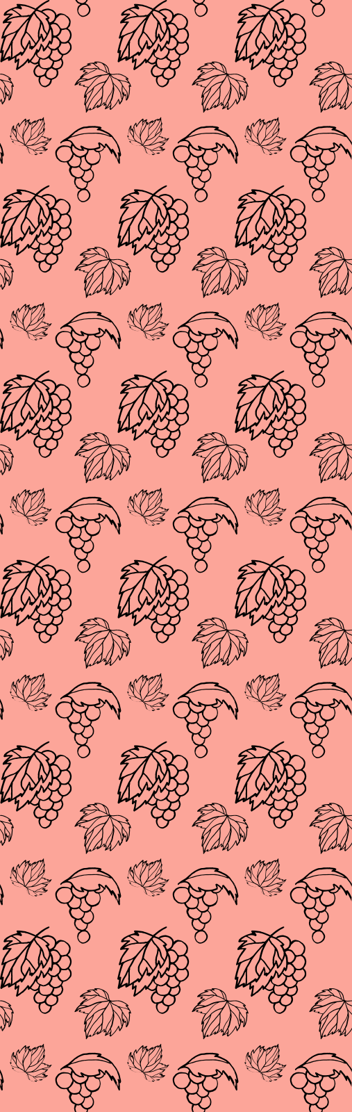 Bedroom vinyl rug with african style pink grape design - TenStickers