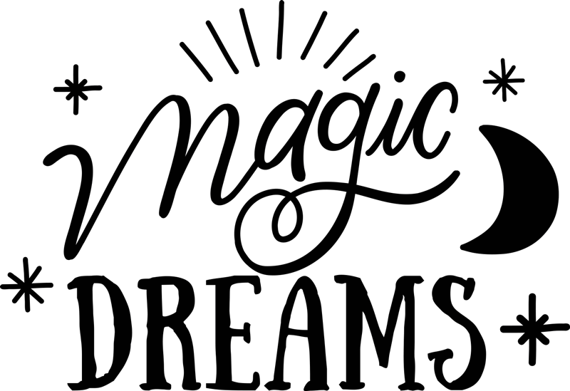 Bedroom vinyl rug dreamy enchantment - TenStickers