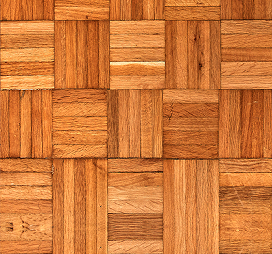 Office vinyl rug - shielded by wooden weave - TenStickers