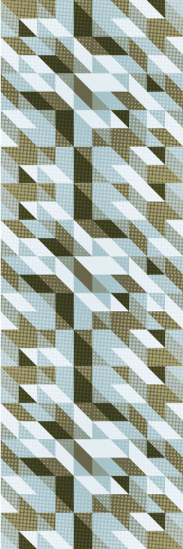 Office vinyl rug with modern triangles design - TenStickers