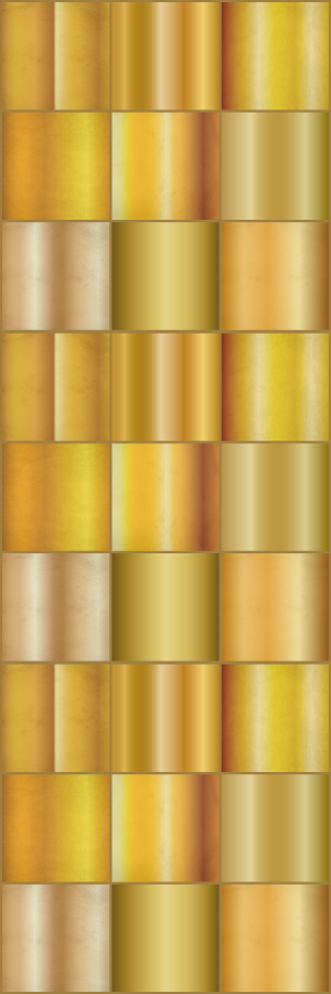 Office vinyl rug in gold yellow squares - TenStickers
