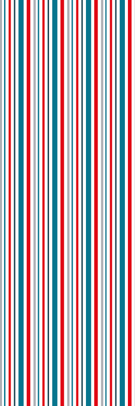 Marine retro striped design bedroom vinyl rug - TenStickers