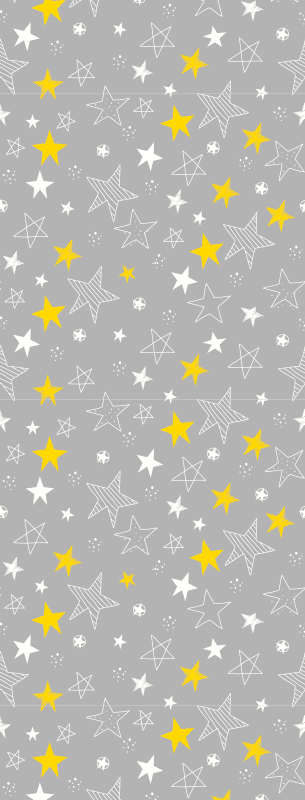 Pantone stars bedroom vinyl rug - TenStickers
