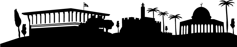 Bedroom vinyl rug jerusalem skyline design - TenStickers