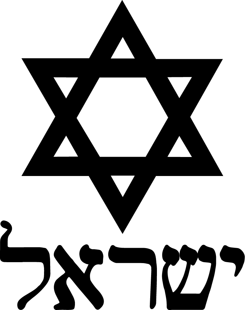 Bedroom vinyl rug israel star of david design - TenStickers