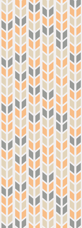 Nordic vinyl rug nordic geometric blooms - TenStickers