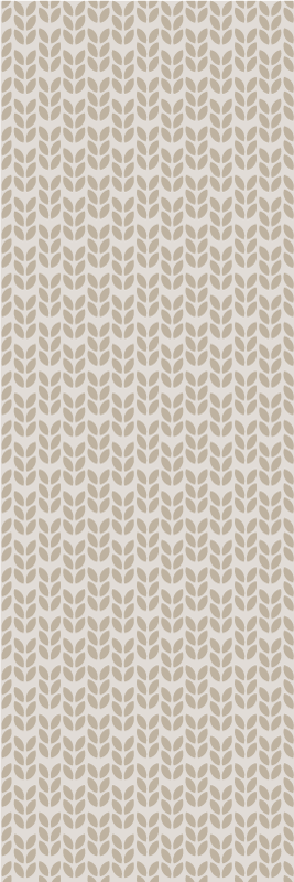 Nordic vinyl rug with soft uneven stripes - TenStickers